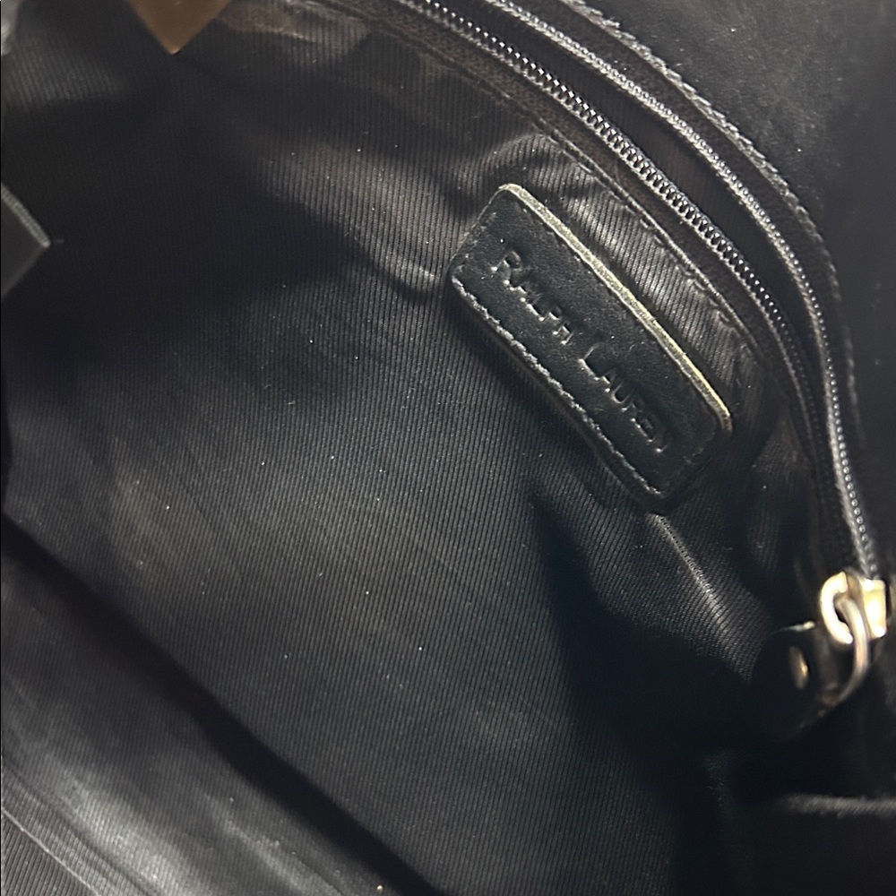Vintage Ralph Lauren Black Leather Tanner Shoulder Bag - Picture 5 of 16